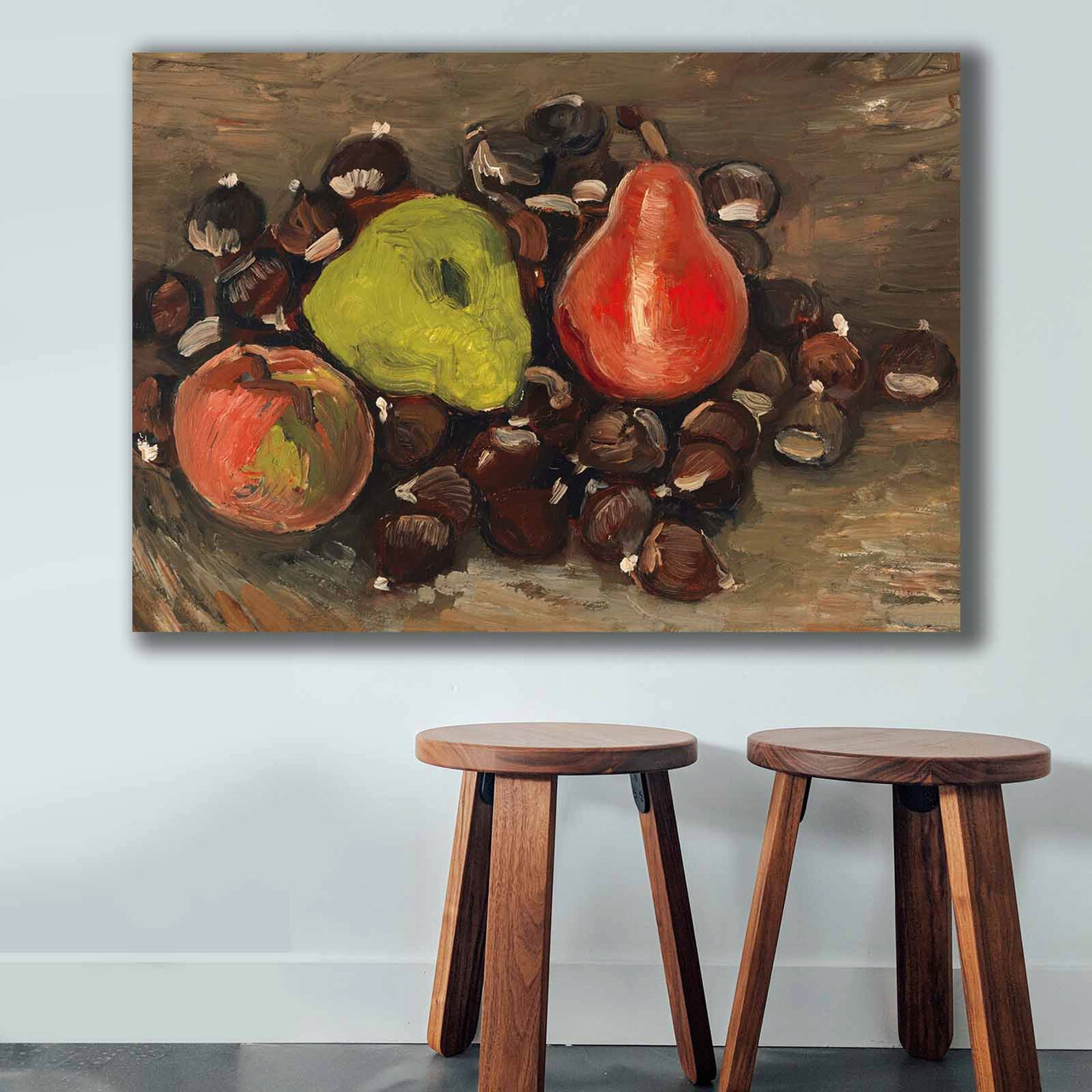 Tablou decorativ, 70100VANGOGH025, Lemn, Multicolor - imagine 4